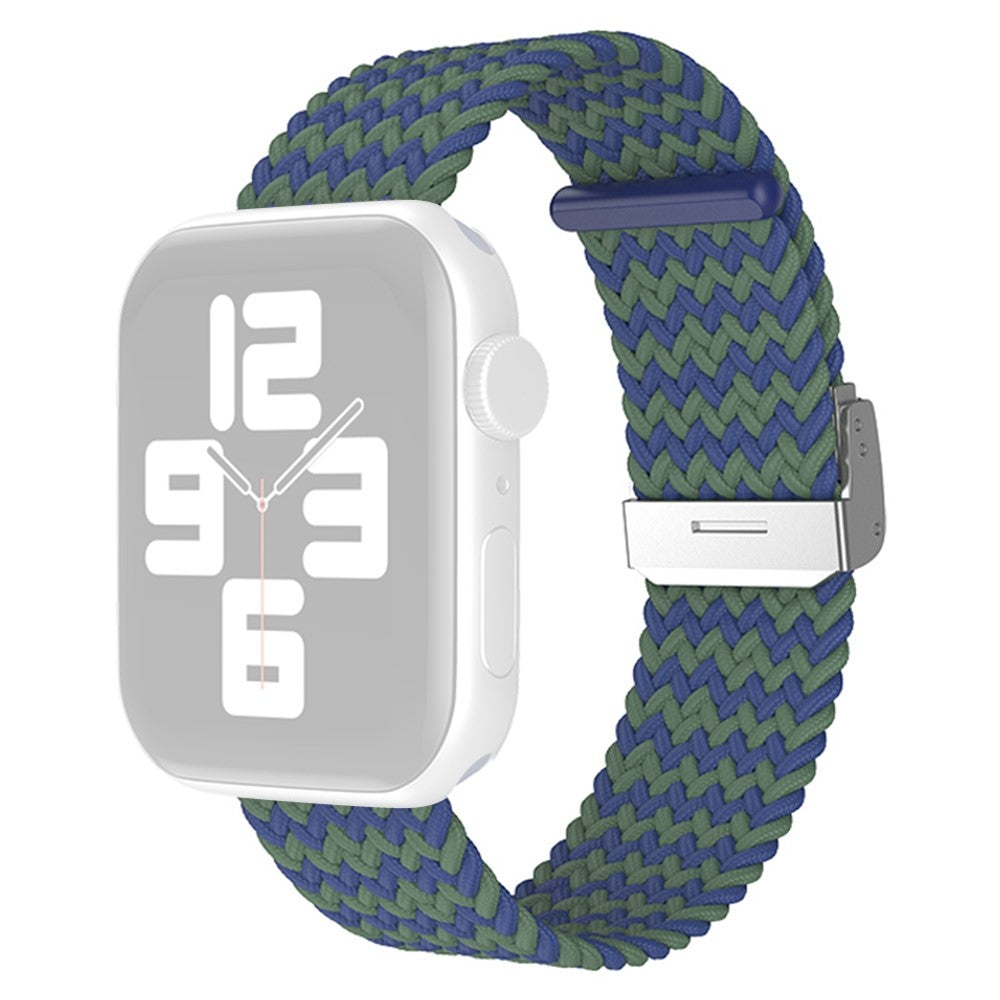 Flot Apple Watch Series 7 41mm Nylon Rem - Grøn#serie_1