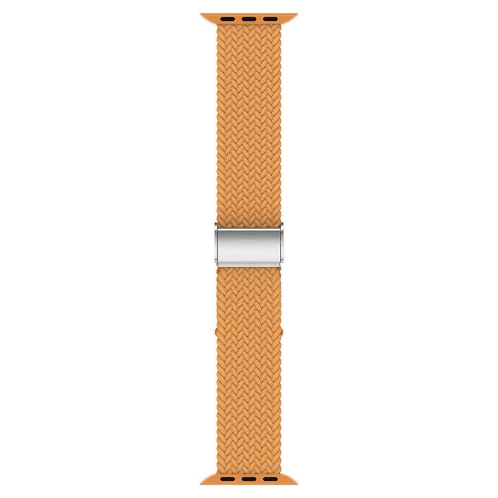 Helt vildt hårdfør Apple Watch Series 7 41mm Stof Urrem - Gul#serie_13