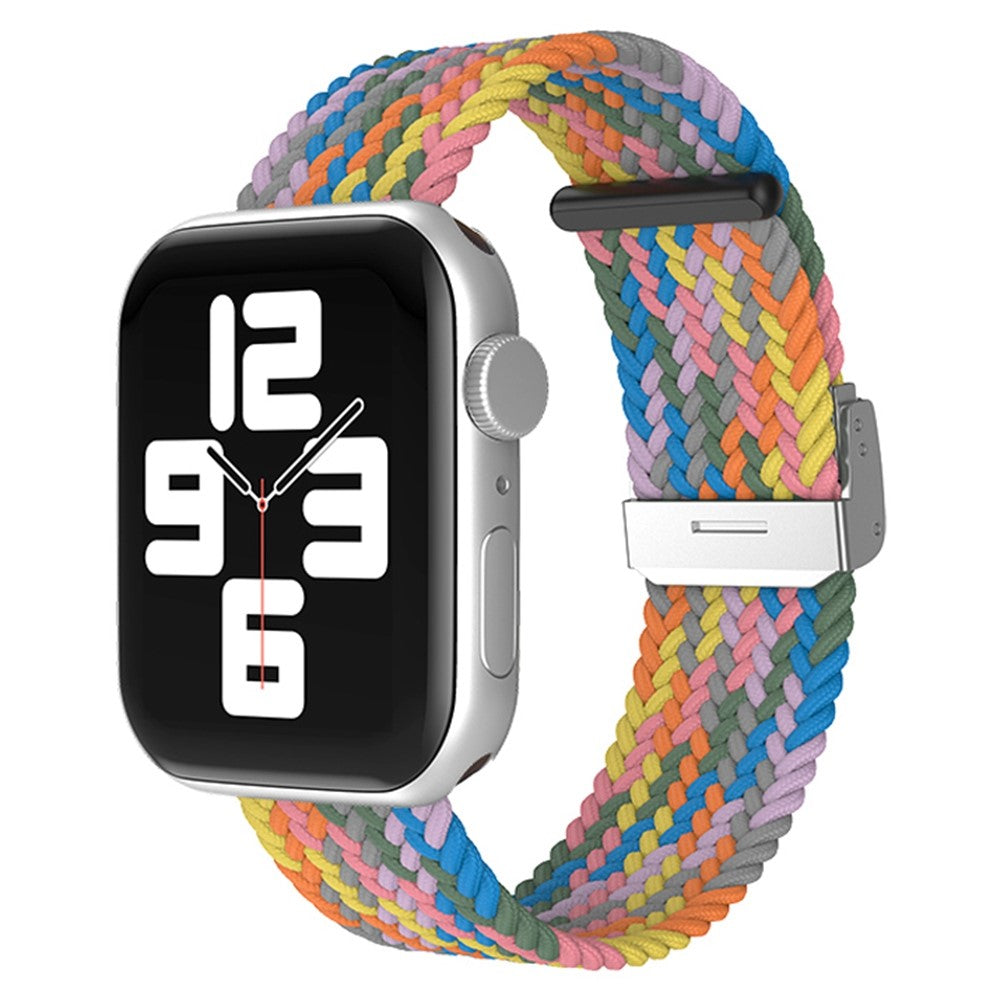 Helt vildt hårdfør Apple Watch Series 7 41mm Stof Urrem - Lilla#serie_3