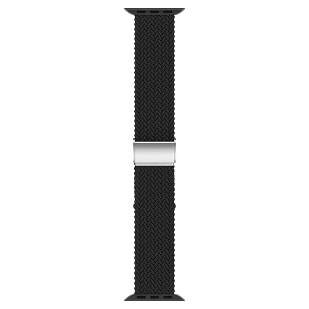 Helt vildt fantastisk Apple Watch Series 7 41mm Stof Urrem - Sort#serie_1