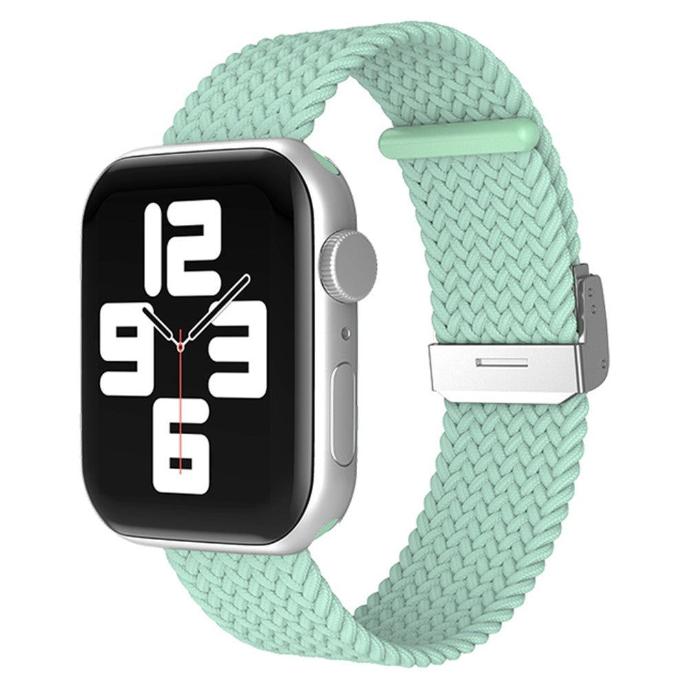 Helt vildt fantastisk Apple Watch Series 7 41mm Stof Urrem - Grøn#serie_10