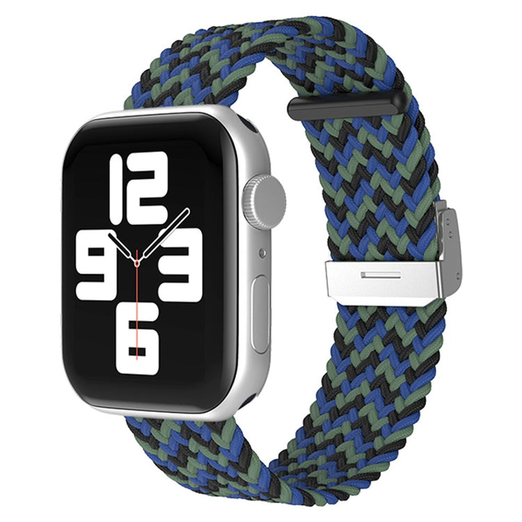 Helt vildt fantastisk Apple Watch Series 7 41mm Stof Urrem - Blå#serie_14