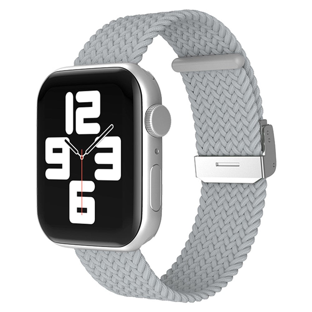 Helt vildt fantastisk Apple Watch Series 7 41mm Stof Urrem - Hvid#serie_2