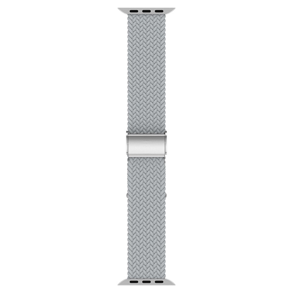 Helt vildt fantastisk Apple Watch Series 7 41mm Stof Urrem - Hvid#serie_2