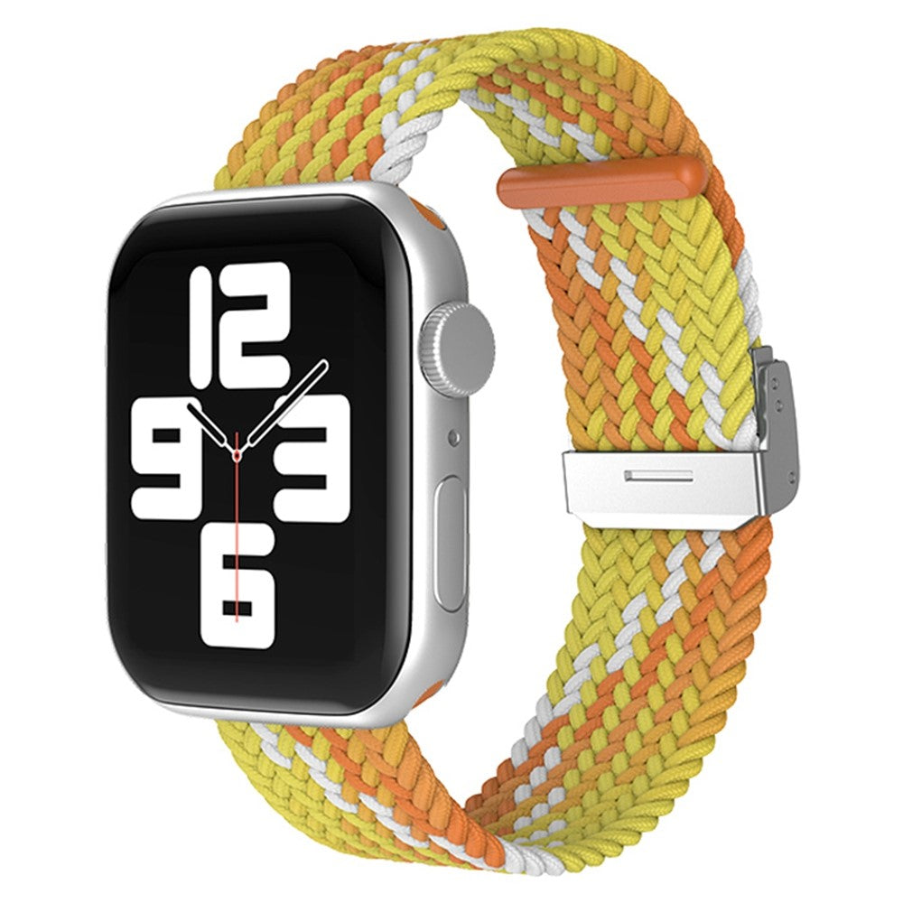 Helt vildt fantastisk Apple Watch Series 7 41mm Stof Urrem - Gul#serie_24