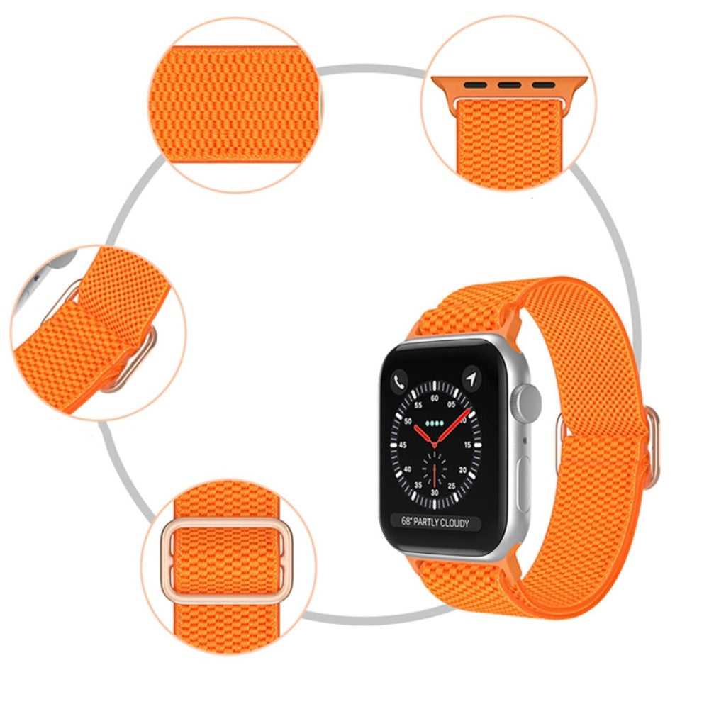 Mega fint Apple Watch Series 7 41mm Stof Urrem - Lilla#serie_10