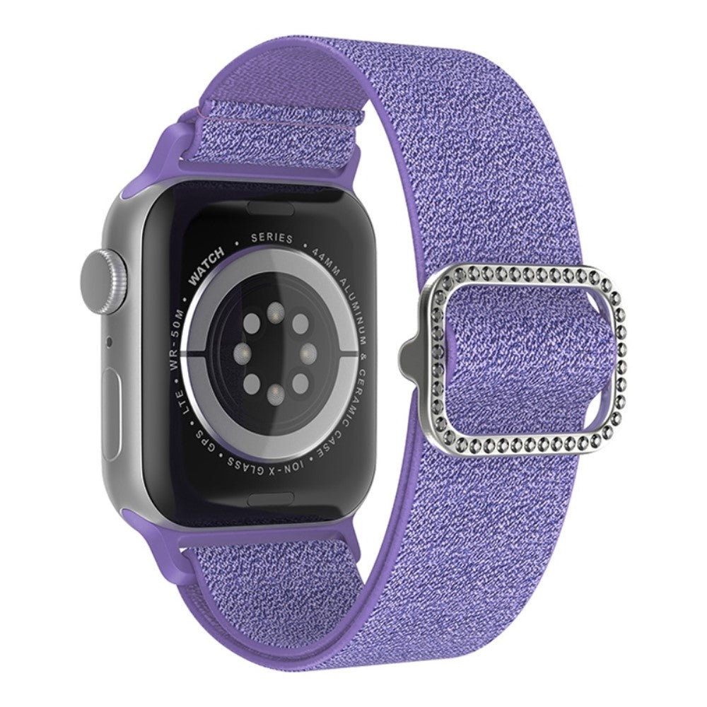 Rigtigt cool Apple Watch Series 7 41mm Nylon Rem - Lilla#serie_1