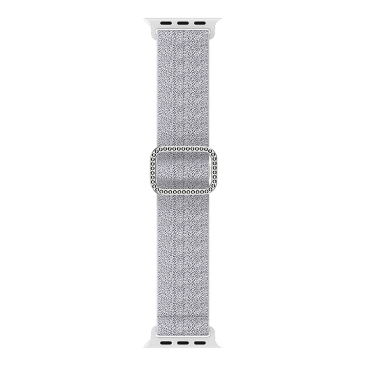 Meget holdbart Apple Watch Series 7 41mm Stof Urrem - Sølv#serie_5