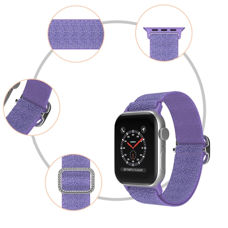 Meget holdbart Apple Watch Series 7 41mm Stof Urrem - Pink#serie_8