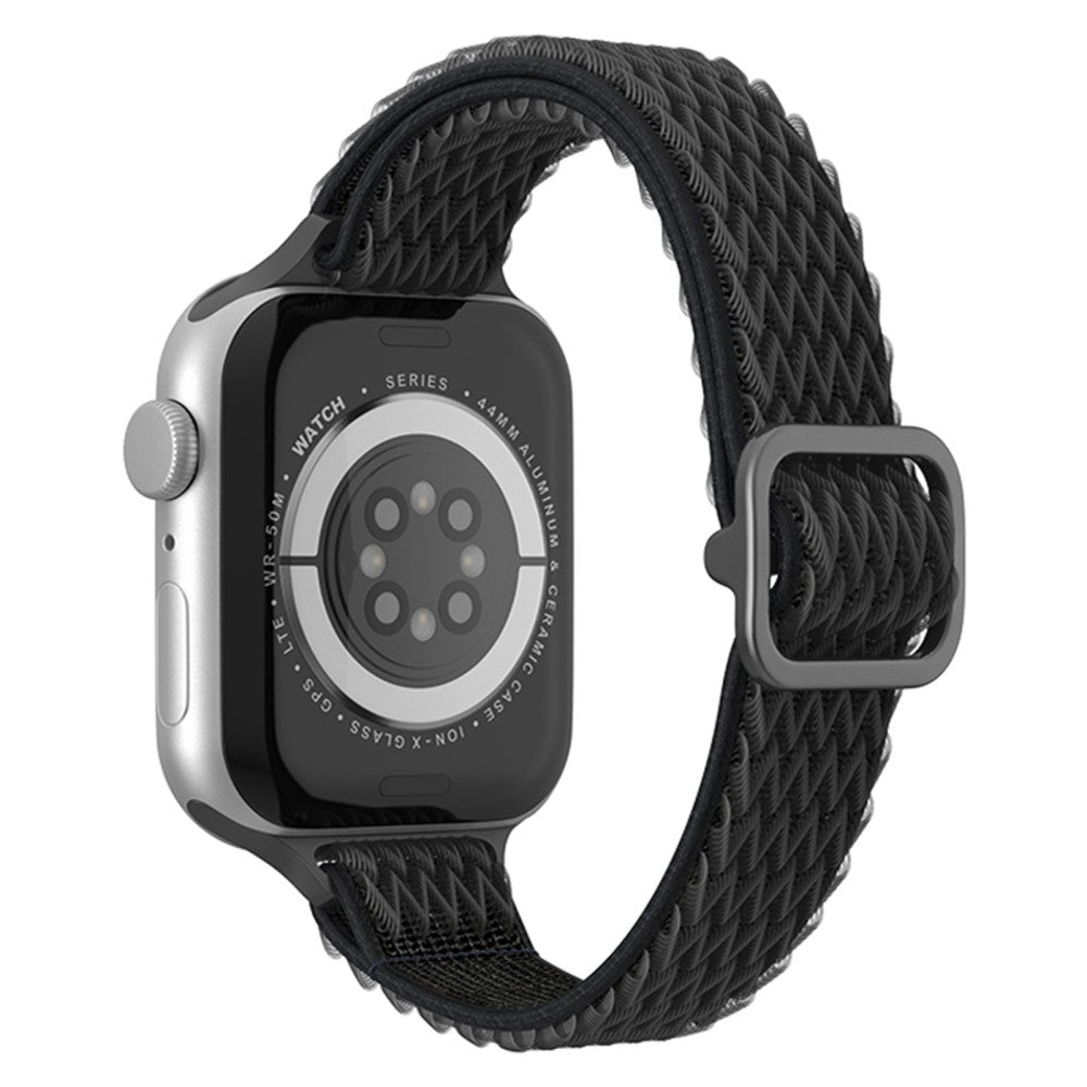 Vildt flot Apple Watch Series 7 41mm Nylon Rem - Sort#serie_1