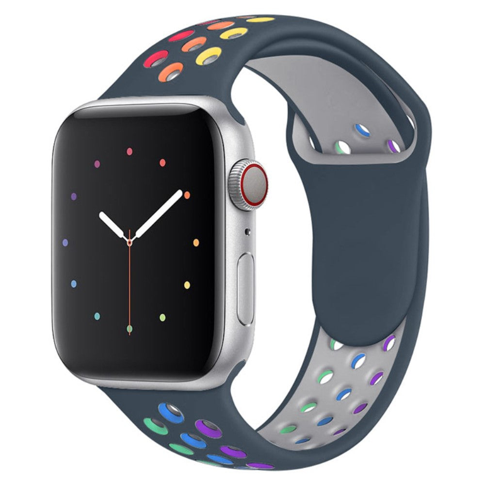 Rigtigt cool Apple Watch Series 7 41mm Silikone Urrem - Grøn#serie_1