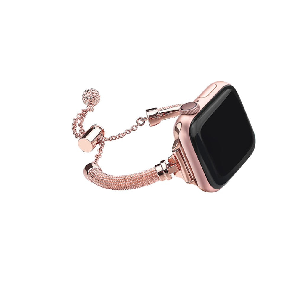 Meget sejt Apple Watch Series 7 41mm Metal og Rhinsten Rem - Pink#serie_1