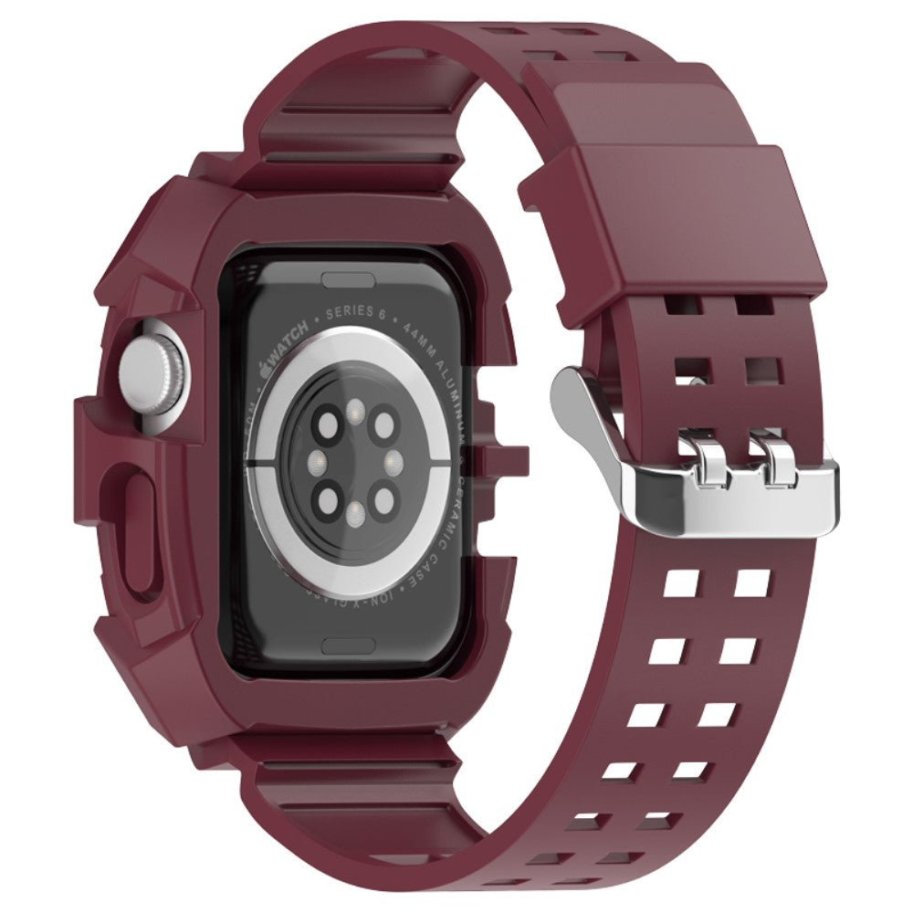 Stilren Apple Watch Series 7 41mm Silikone Urrem - Rød#serie_2