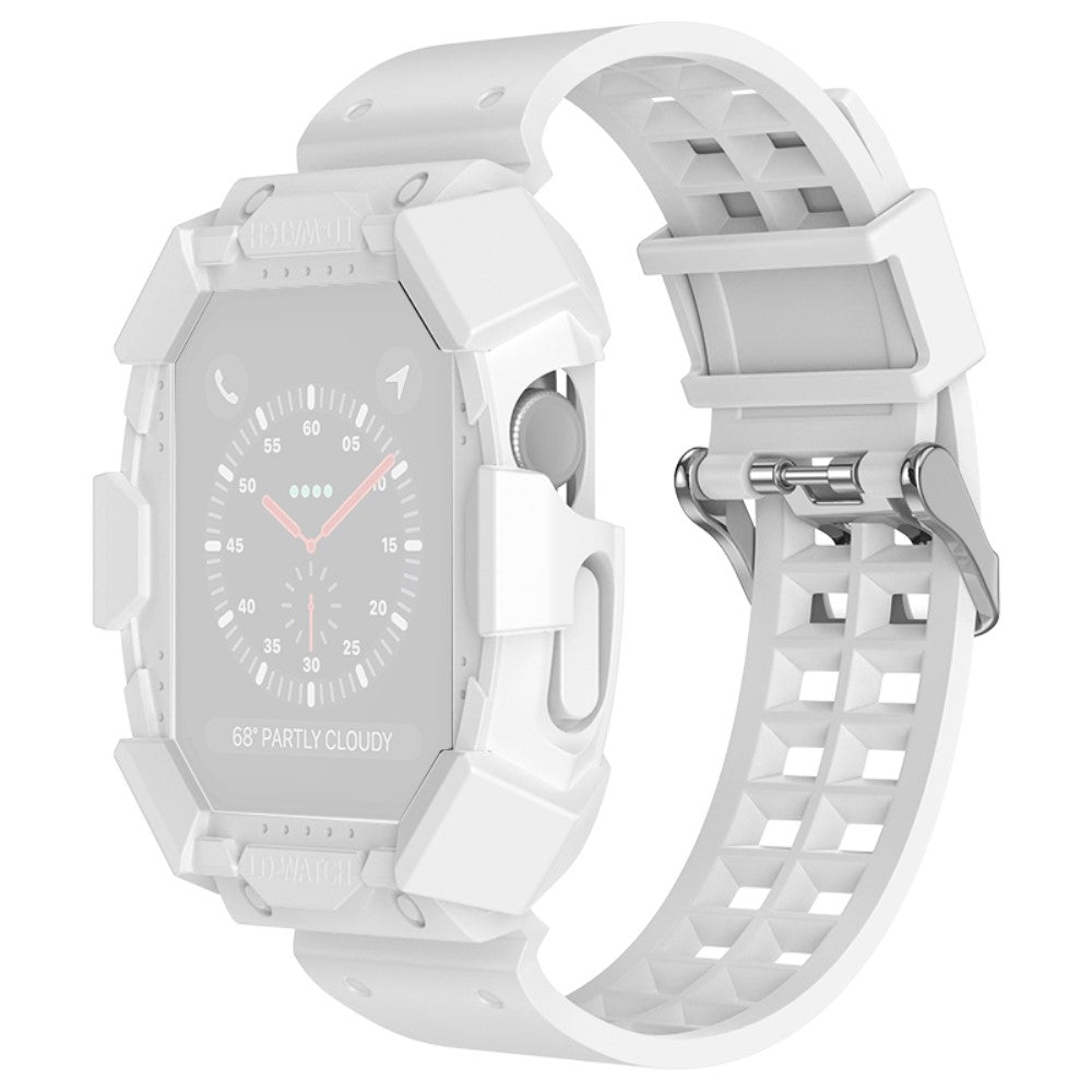 Super sejt Apple Watch Series 7 41mm Silikone Rem - Hvid#serie_6