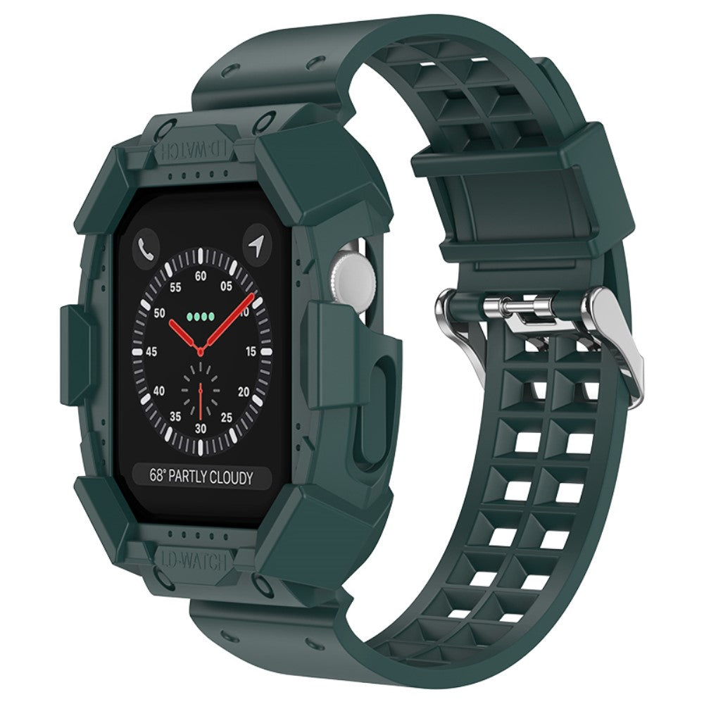 Stilren Apple Watch Series 7 41mm Silikone Urrem - Grøn#serie_7