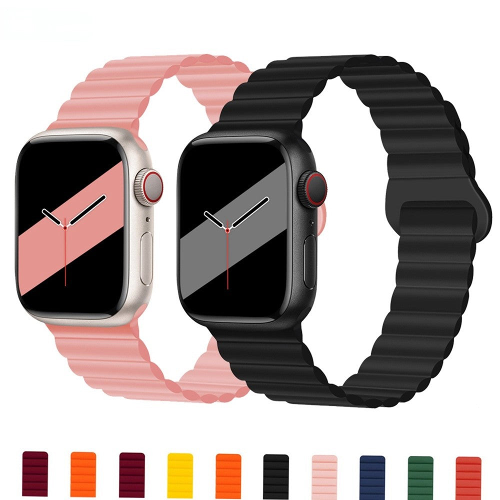 Super flot Apple Watch Series 7 41mm Silikone Urrem - Blå#serie_10