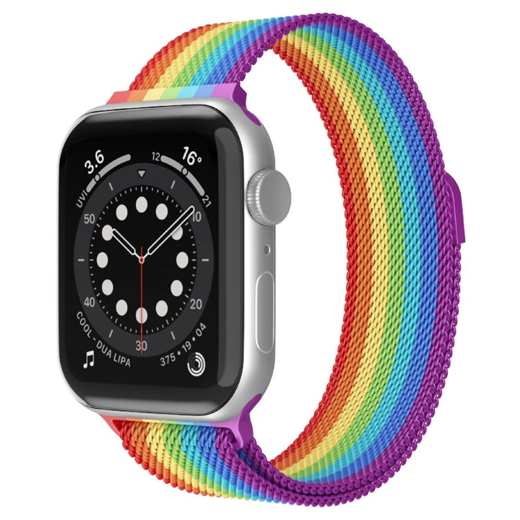 Godt Apple Watch Series 7 41mm Metal Urrem - Flerfarvet#serie_1