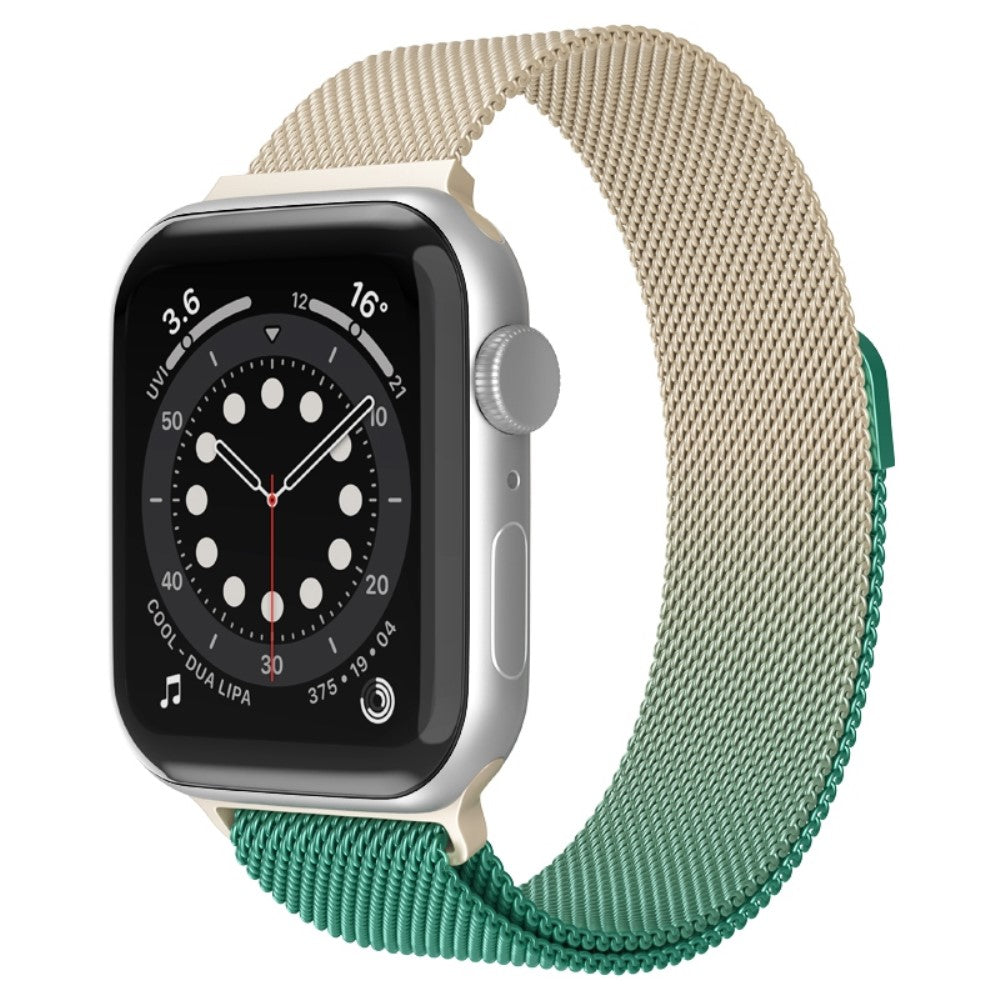 Godt Apple Watch Series 7 41mm Metal Urrem - Flerfarvet#serie_13