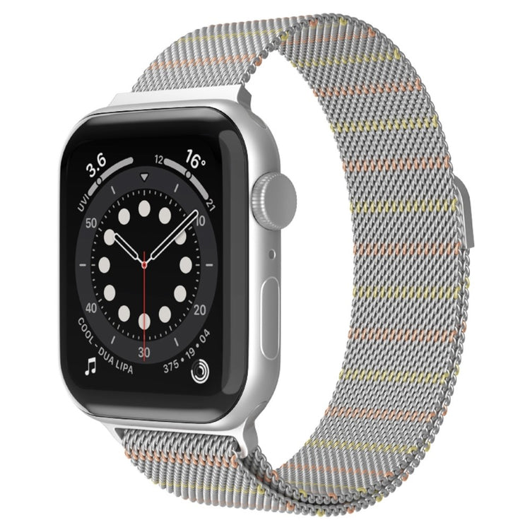 Godt Apple Watch Series 7 41mm Metal Urrem - Sølv#serie_5