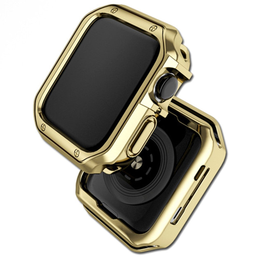 Apple Watch Series 7 41mm  Silikone Bumper  - Guld#serie_3