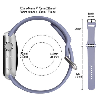 Rigtigt fed Universal Apple Silikone Urrem - Sølv#serie_10