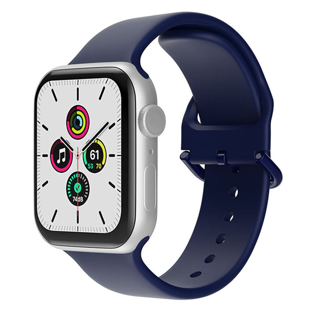 Rigtigt fed Universal Apple Silikone Urrem - Blå#serie_12