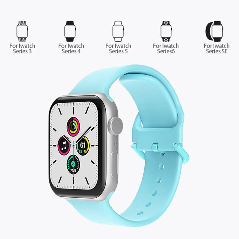 Rigtigt fed Universal Apple Silikone Urrem - Pink#serie_13