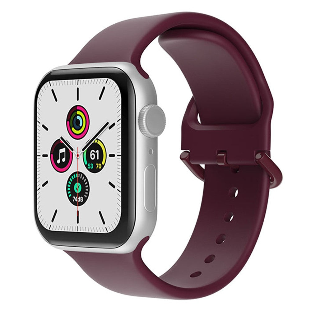 Rigtigt fed Universal Apple Silikone Urrem - Rød#serie_14