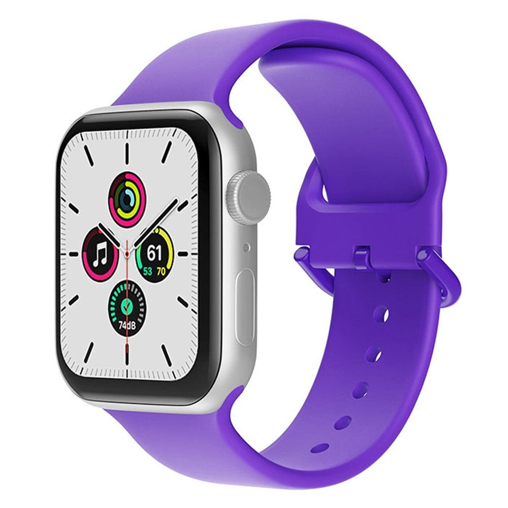 Rigtigt fed Universal Apple Silikone Urrem - Lilla#serie_5