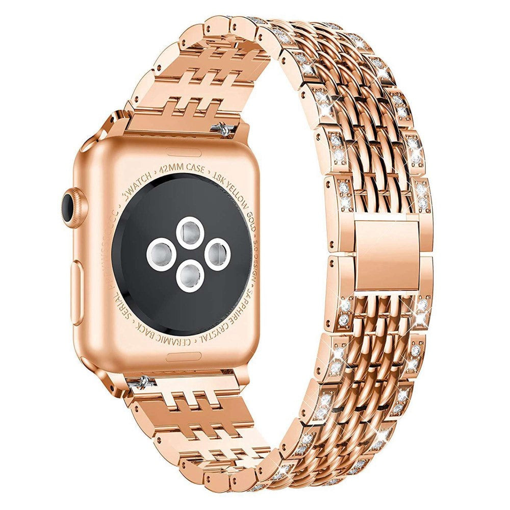 Vildt kønt Universal Apple Metal og Rhinsten Rem - Pink#serie_1