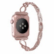 Alla Moda Apple Smartwatch Metallo E Strass Universali Cinturino