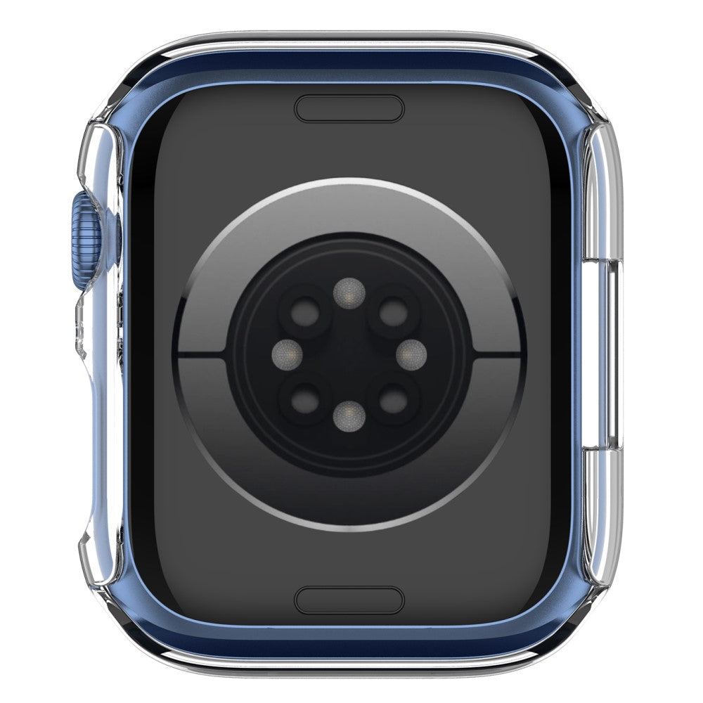 Fed Apple Watch Series 7 45mm Cover med Skærmbeskytter i Plastik og Hærdet Glas - Gennemsigtig#serie_8