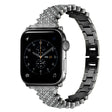 Notevolmente Resistente Apple Watch Series 7 45mm Metallo E Strass Cinturino