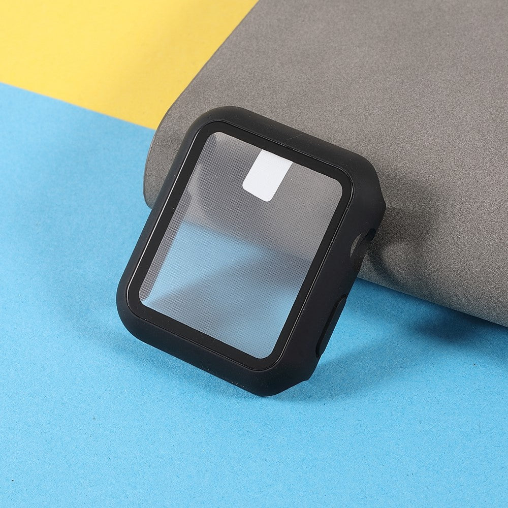 Vildt Fed Apple Watch Series 7 45mm Cover med Skærmbeskytter i Hærdet Glas - Sort#serie_1