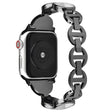 Super Elegante Apple Watch Series 7 45mm Metallo E Strass Cinturino
