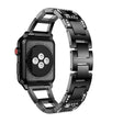 Mega Fantastico Apple Watch Series 7 45mm Metallo E Strass Cinturino