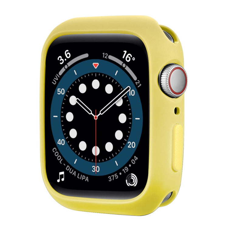 Apple Watch Series 7 45mm  Silikone Bumper  - Gul#serie_13