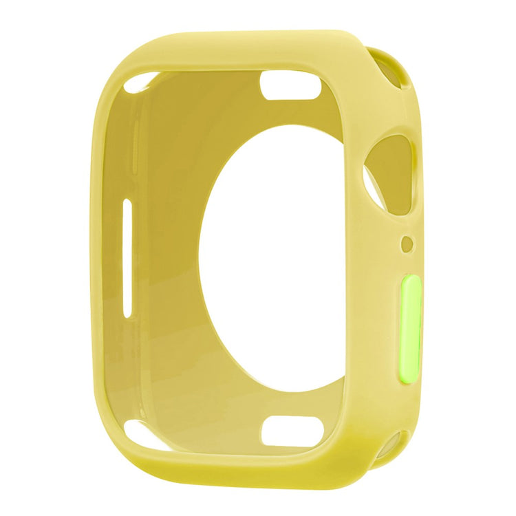 Apple Watch Series 7 45mm  Silikone Bumper  - Gul#serie_14