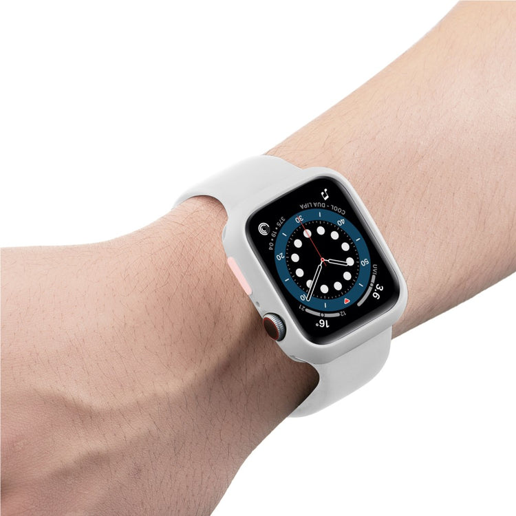 Apple Watch Series 7 45mm  Silikone Bumper  - Hvid#serie_6