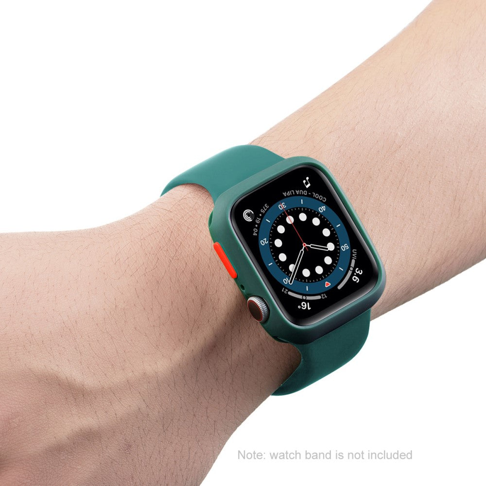 Vildt Fed Apple Watch Series 7 45mm Cover med Skærmbeskytter i Silikone - Gennemsigtig#serie_2