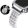 Straordinariamente Buono Apple Watch Series 7 45mm Metallo E Strass Cinturino