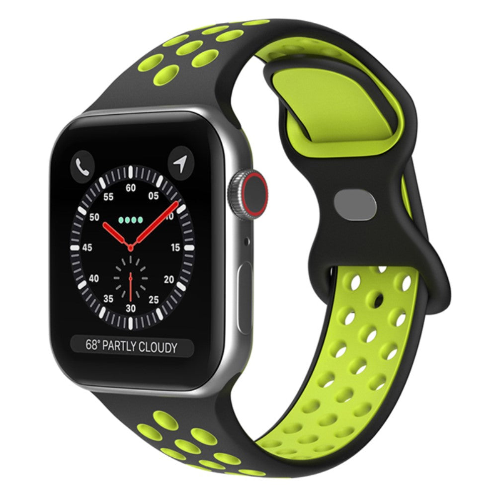 Super fantastisk Apple Watch Series 7 45mm Silikone Urrem - Sort#serie_14