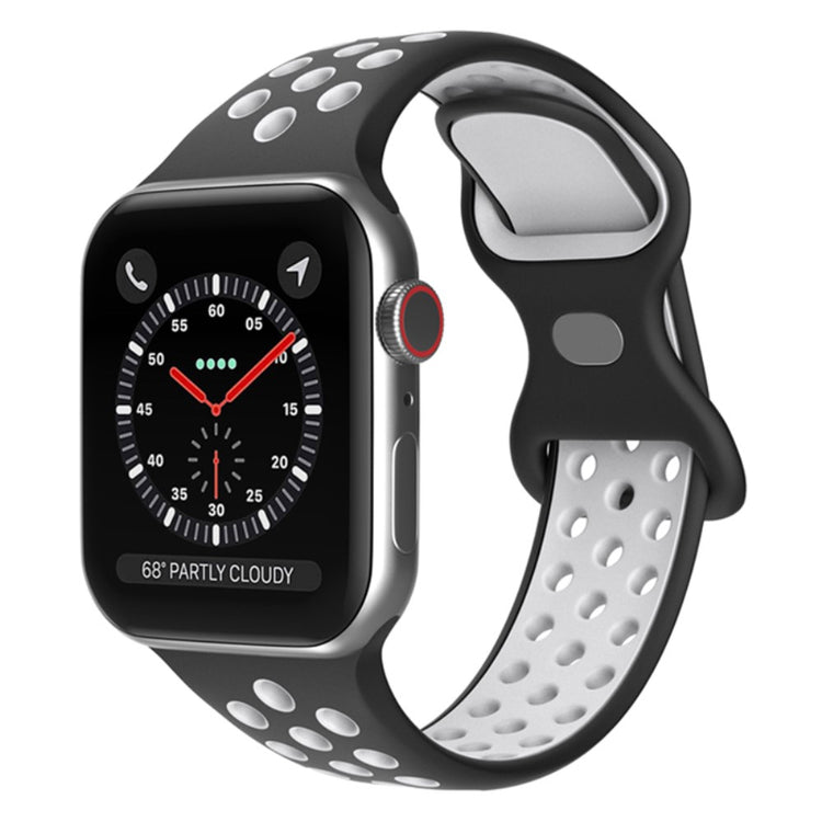 Super fantastisk Apple Watch Series 7 45mm Silikone Urrem - Sort#serie_5