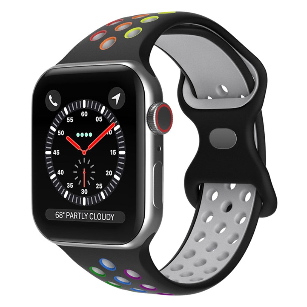 Super fantastisk Apple Watch Series 7 45mm Silikone Urrem - Sort#serie_7