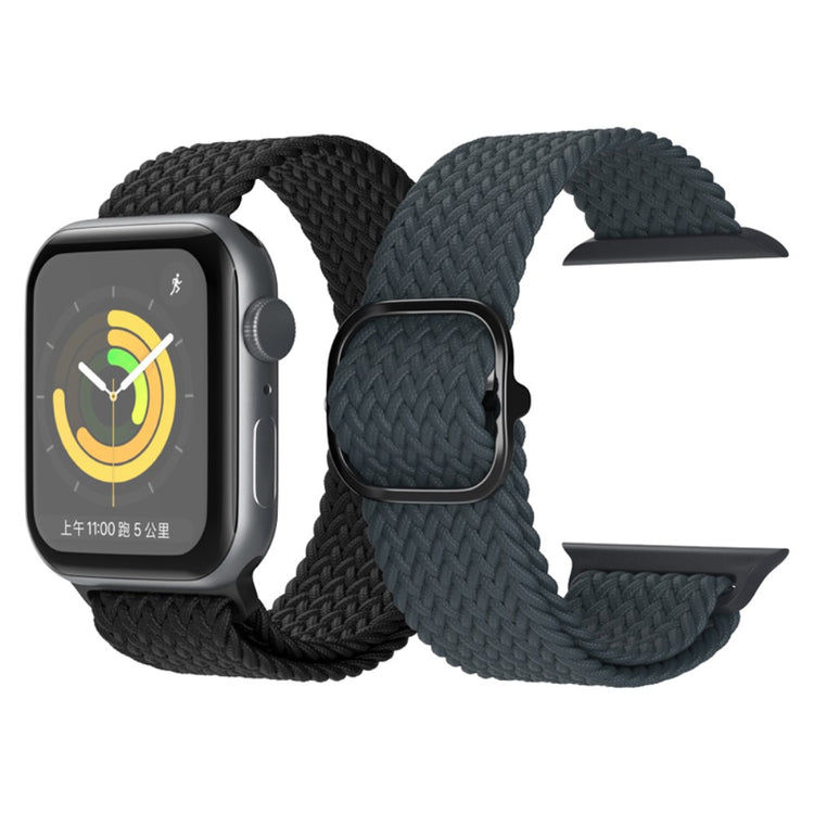 Mega godt Apple Watch Series 7 45mm Stof Urrem - Sort#serie_2