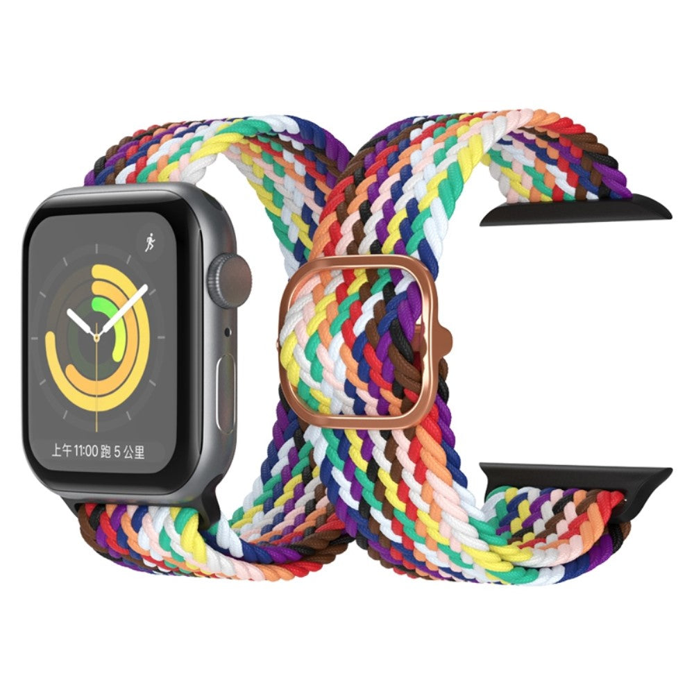 Mega godt Apple Watch Series 7 45mm Stof Urrem - Flerfarvet#serie_25