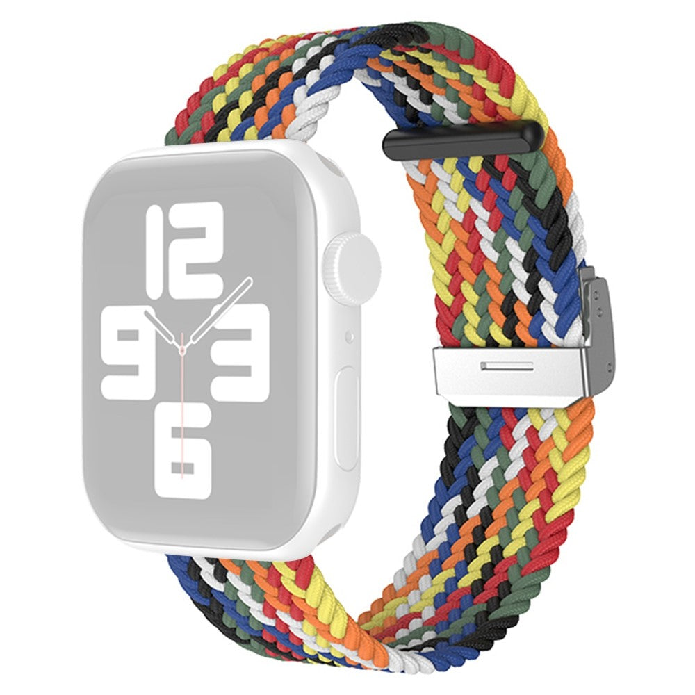 Super skøn Apple Watch Series 7 45mm Nylon Rem - Flerfarvet#serie_12