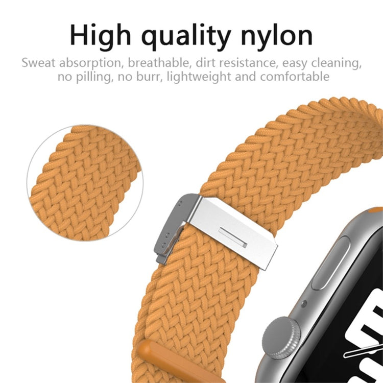 Rigtigt hårdfør Apple Watch Series 7 45mm Stof Urrem - Blå#serie_6