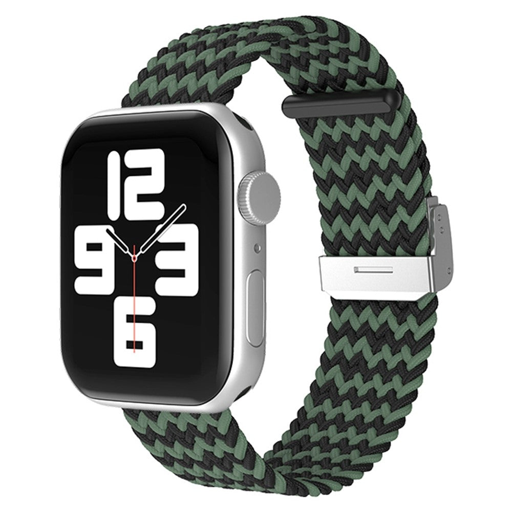 Holdbart Apple Watch Series 7 45mm Stof Urrem - Grøn#serie_12