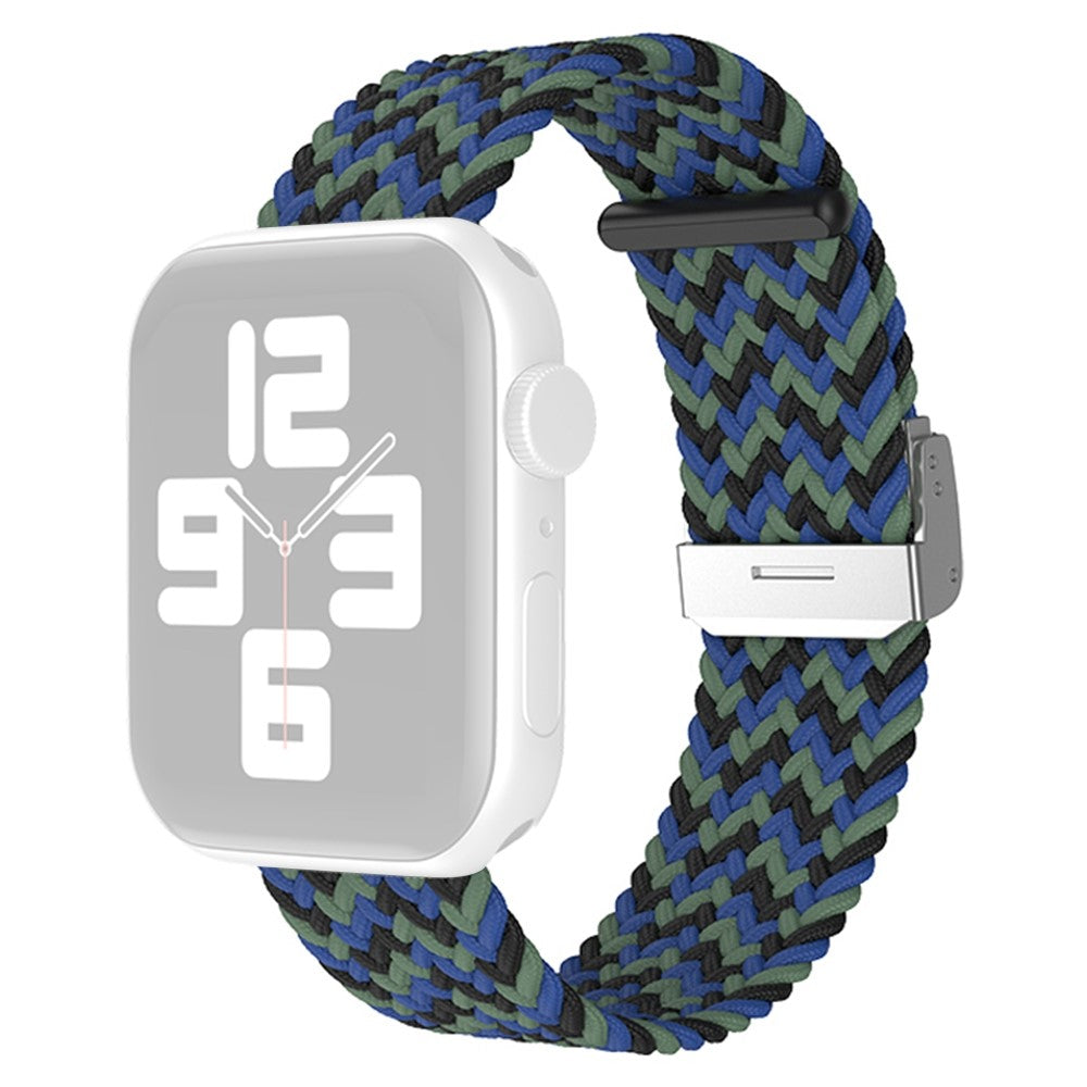 Rigtigt slidstærk Apple Watch Series 7 45mm Nylon Rem - Blå#serie_13